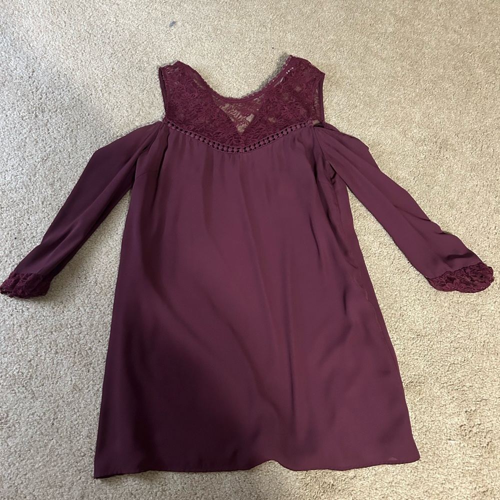 Charlotte Maroon Dress